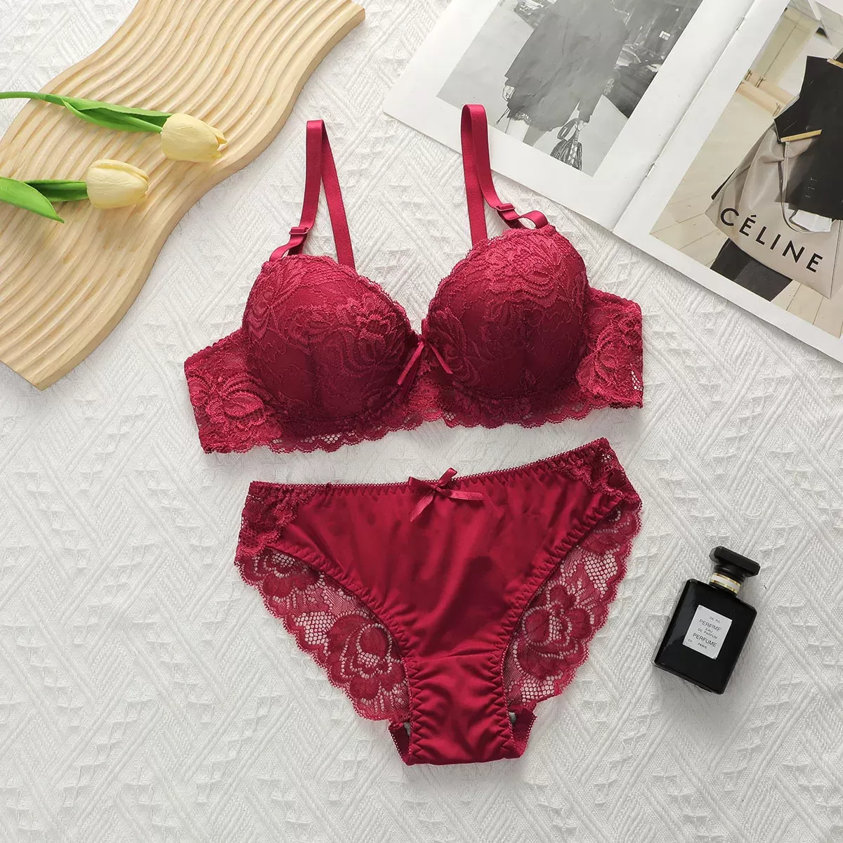 Adult Sex Toys 2-Piece Sexy Multi-Color Lingerie Set